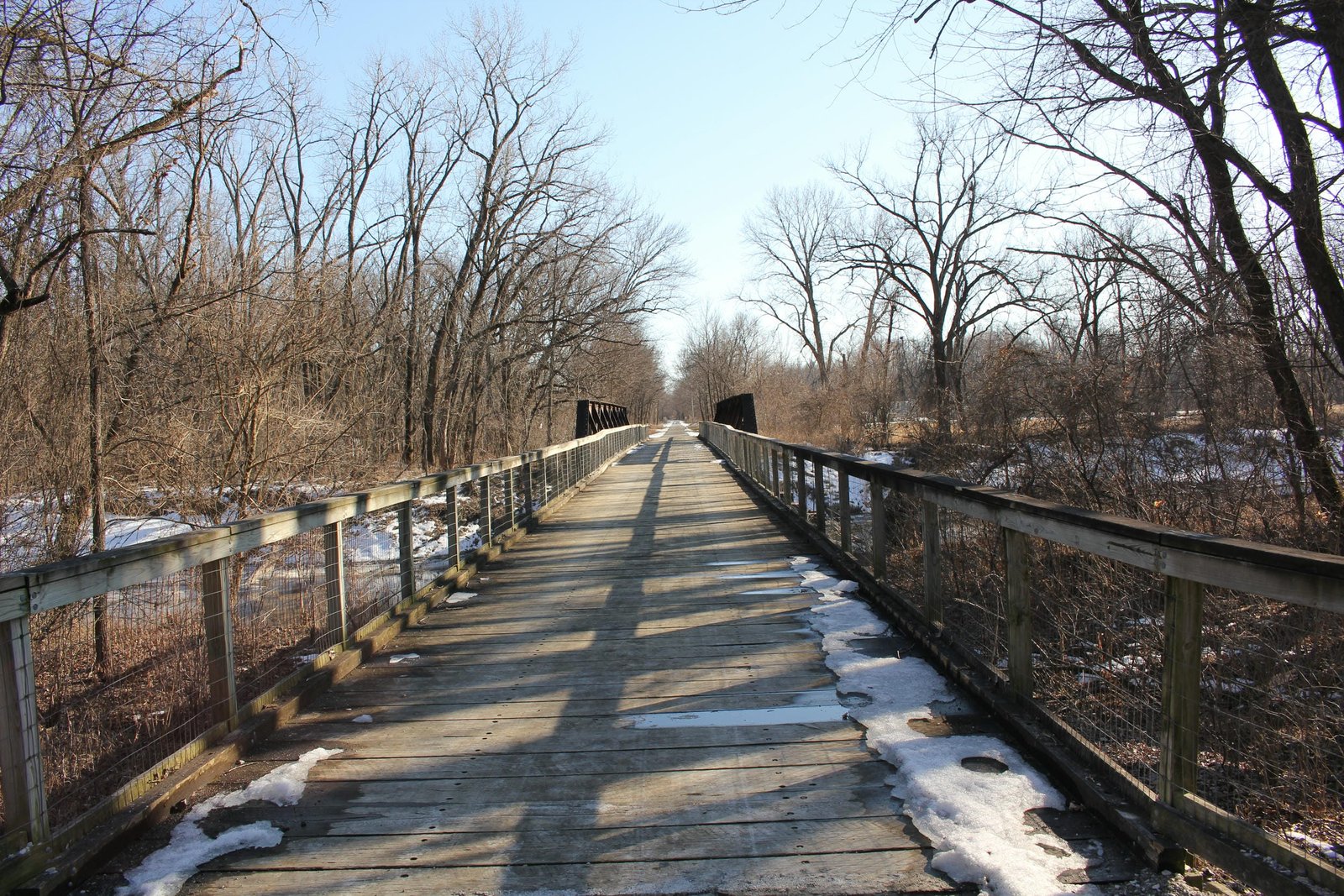Looking south